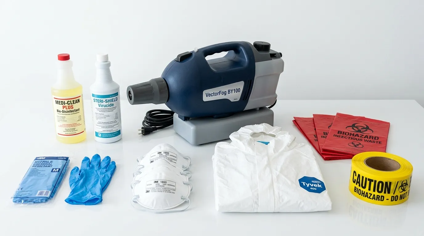 Professional biohazard remediation crew working in Zephyrhills South