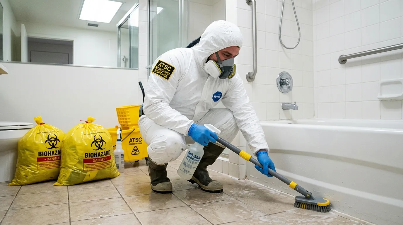 Decontamination equipment deployed for Blood Cleanup in Zephyrhills South